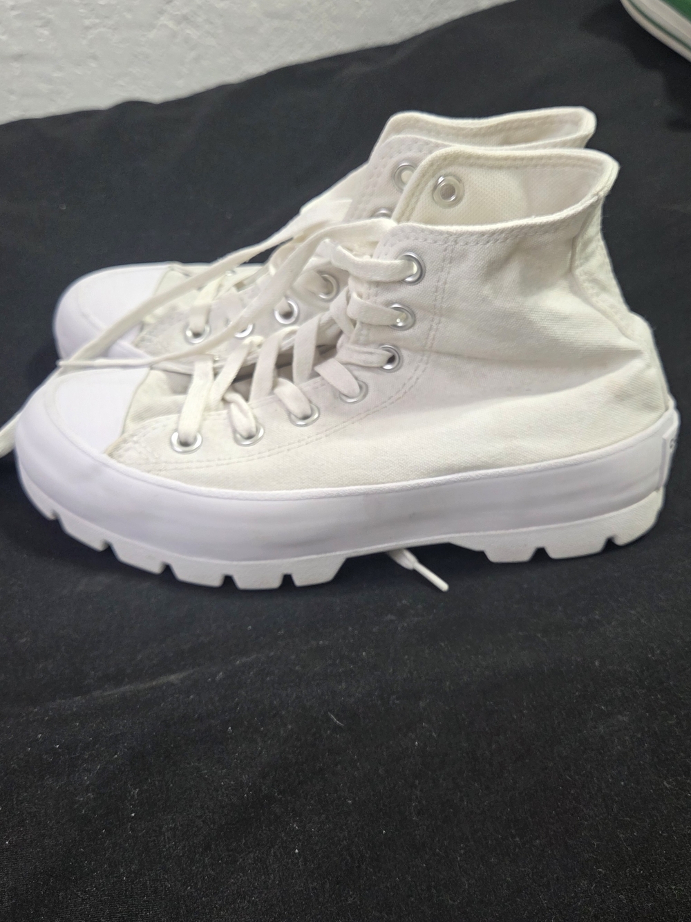 Converse Chuck Taylor All Star Lugged High Top White Platform Boots Women's 6.5